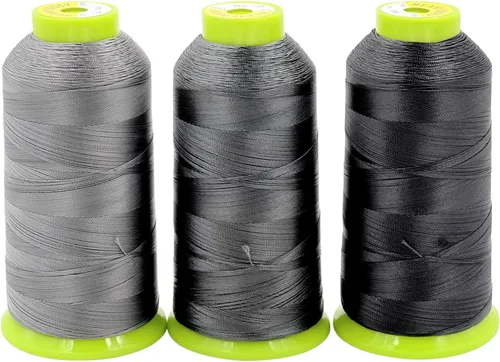 Vista 11 de Tortoise 3 conos de hilo resistente de 2000 yardas cada carrete resistente a los rayos UV de alta resistencia hilo # 69 T70 tamaño 210D/3 para Básico