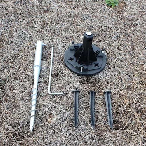 Vista 2 de Gama Sonic Poste de lámpara solar para exteriores, bombilla Windsor con kit de anclaje de tierra GS-3 EZ para postes de lámpara de un solo cabezal