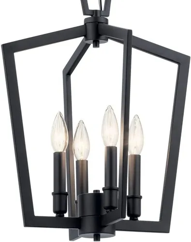 Vista 4 de Kichler Lighting Abbotswell - Colgante de 4 lámparas (19 pulgadas, latón natural)