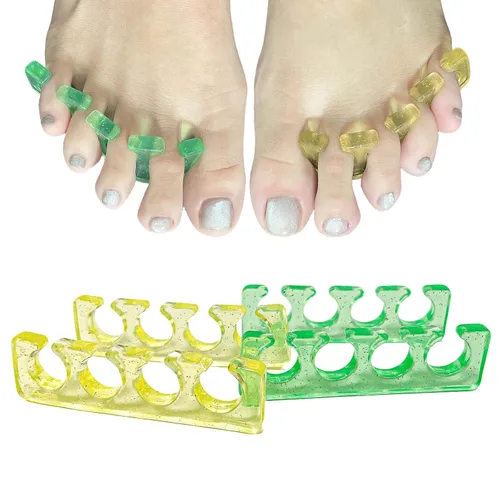 Vista 8 de Separadores de dedos de espuma suave para mujer, 12 espaciadores de pedicura para mujer