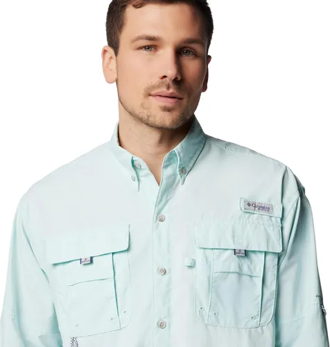 Vista 5 de Columbia Discontinued PFG Bahama II Camisa de manga larga para hombre Mañana helada