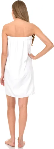 Vista 2 de TowelSelections Womens Shower Wrap Adjustable Cotton Terry Cloth Bathwrap Gym Cover-up