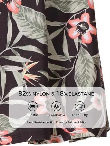 Vista 6 de Wantdo - Traje de baño para mujer con diseño floral