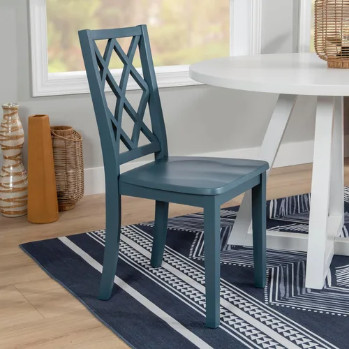 Vista 3 de Powell Silla auxiliar de comedor Conolly Blue Graphite