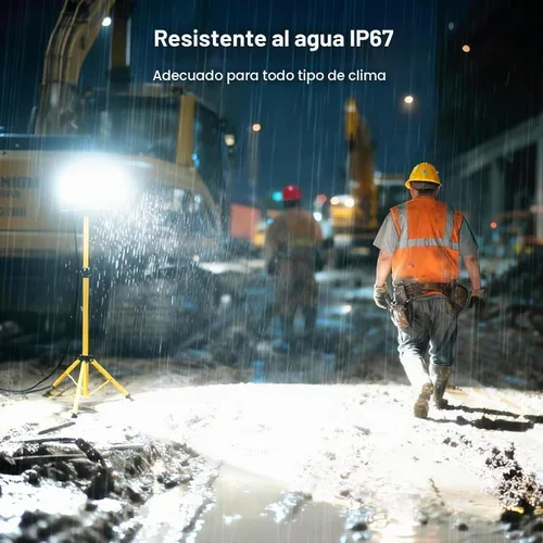 Vista 6 de Kekeou - Luz de inundación LED de 30 W con enchufe de cable de 6.5 pies 6500LM 5000K luz de seguridad