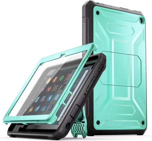Vista 13 de Funda para tablet Amazon Fire HD 10 y Fire HD 10 Kids Pro (solo 13ª generación, versión 2023), DJ&RPPQ con protección completa, resistente