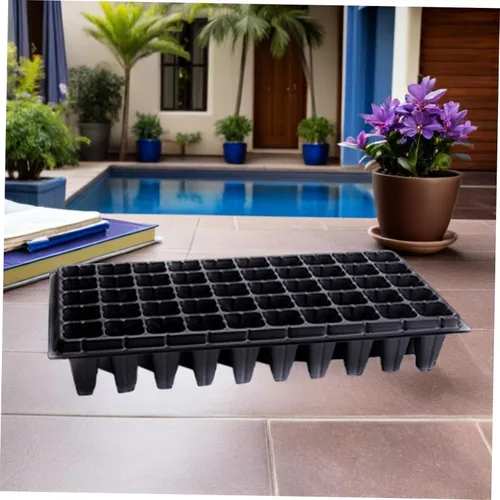 Vista 4 de Yardwe Bandejas de germinación de 10 piezas para plantas de jardín de interior, kit de cultivo de plantas