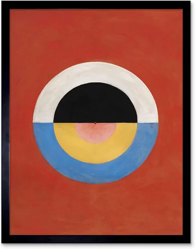 Vista 5 de Wee Blue Coo Hilma Af Klint Svanen - Póster con círculos abstractos sin marco, impresión artística para pared, decoración del hogar