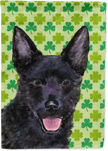 Vista 164 de Caroline's Treasures SS4442GF Affenpinscher Bandera de jardín con retrato de trébol del día de San Patricio para buzón, bandera decorativa