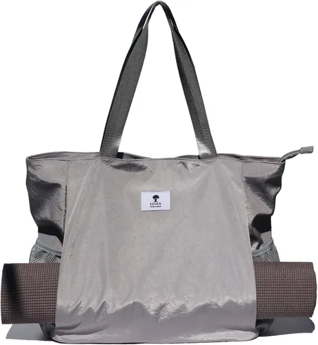 Vista 26 de Bolsa para esterilla de yoga ESVAN, bolsa de mano para yoga, bandolera para esterilla de yoga, bolsa de transporte para oficina, yoga, pilates