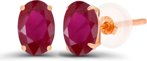 Vista 49 de Aretes ovalados de plata de ley 925 maciza chapados en oro de 0.236 x 0.157 pulgadas con piedra natal genuina para mujer Aretes de tuerca Amatista