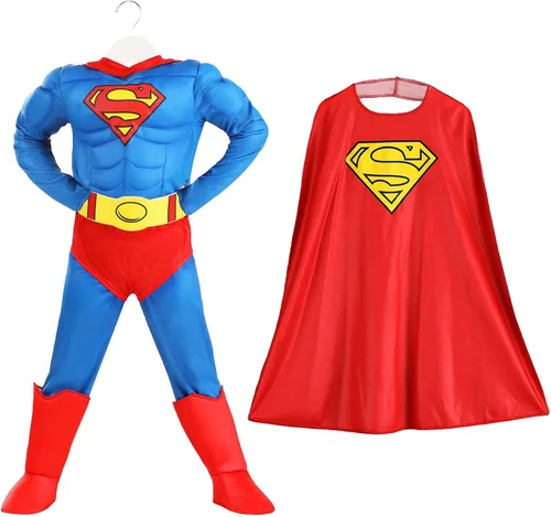 Vista 7 de Disfraz clásico de Superman Deluxe para niños pequeños