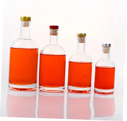 Vista 8 de SHOWERORO 2 decantadores de vidrio transparente grueso para botella de licor, resistente, base elegante diseño para bar en el hogar y uso, fácil