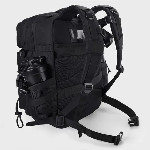 Vista 7 de LHI Military Tactical Backpack for Men and Women 45L Army 3 Days Assault Pack Bag Large Rucksack with Shoe Compartment 1.0 Negro