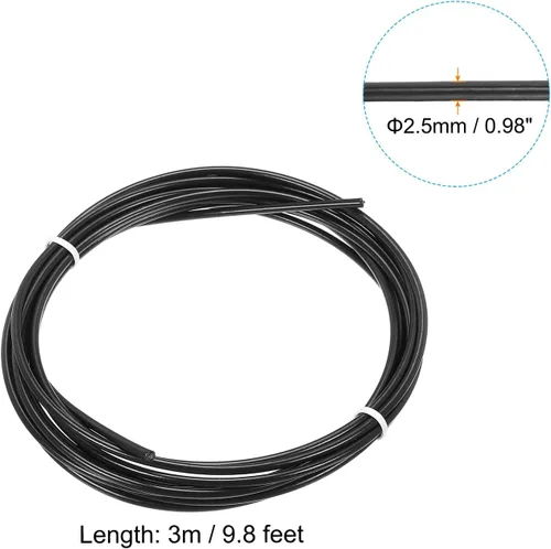 Vista 2 de PATIKIL Cable de repuesto de cuerda de salto de velocidad, cuerda de salto profesional, alambre de acero reemplazado para cuerdas de salto de alta