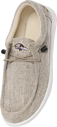 Vista 90 de FOCO Men's NFL Team Logo Lightweight Loafers Lace Up Cotton Knit Shoes