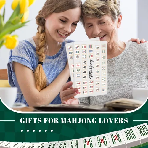 Vista 6 de Seenelling 4 tarjetas Mahjong Tile Shuffler, estilo clásico