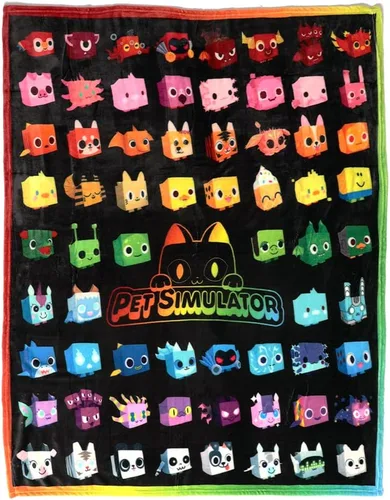 Vista 4 de Pet Simulator - Juego completo de mantas de forro polar (tres mantas de 50 x 60 pulgadas, serie 1)