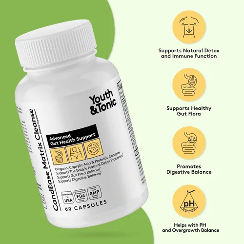 Vista 2 de Youth & Tonic CandEase Matrix Pills & Kidney Cleanse Paquete de 2 unidades Apoya la limpieza corporal y mantiene la salud del tracto urinario