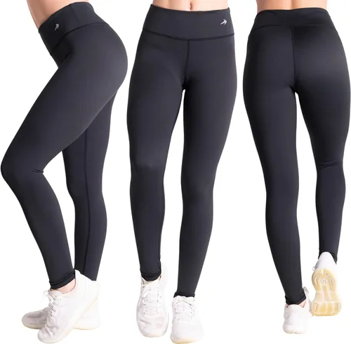Vista 3 de CompressionZ - Leggings de compresión de cintura alta para mujer, para hacer yoga, correr, ir al gimnasio, fitness y entrenar a diario, pantalones