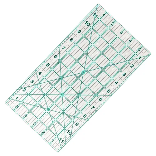 Vista 10 de MANUFORE 4 reglas cuadradas de acolchado (12.6 in/9.4 in/6.3 in/4.7 in) regla acrílica de costura regla métrica antideslizante, herramientas