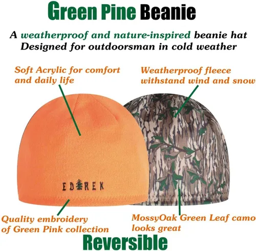 Vista 5 de Gorro de invierno resistente a la intemperie Gorro reversible impermeable y resistente al viento Sombrero de calavera para senderismo
