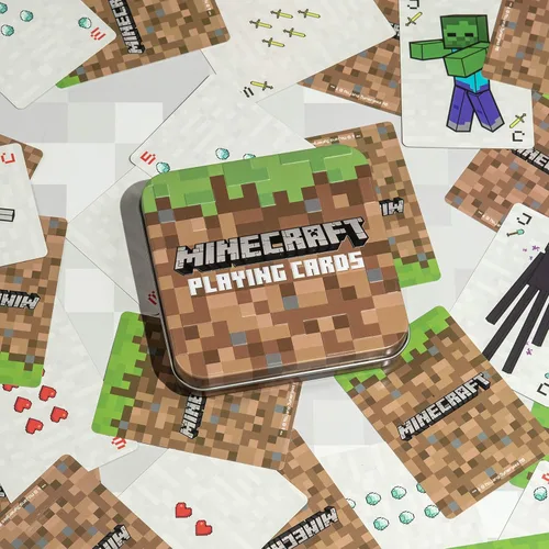 Vista 3 de Minecraft Playing Cards - Standard Deck of Cards in Collector Travel Tin