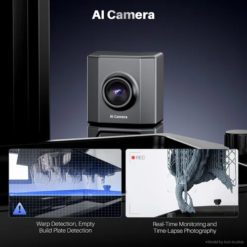Vista 4 de ELEGOO Mars 5 Ultra 9K MSLA - Impresora 3D de resina, sensor mecánico inteligente, impresión rápida de hasta 150 mm/h, cámara AI, impresión