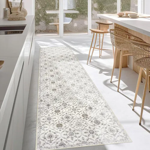 Vista 28 de KILOCOCO Alfombra marroquí pequeña, de 2 x 3 pies, color negro/dorado, súper suave, lavable, para interiores, vintage, lavable, antideslizante