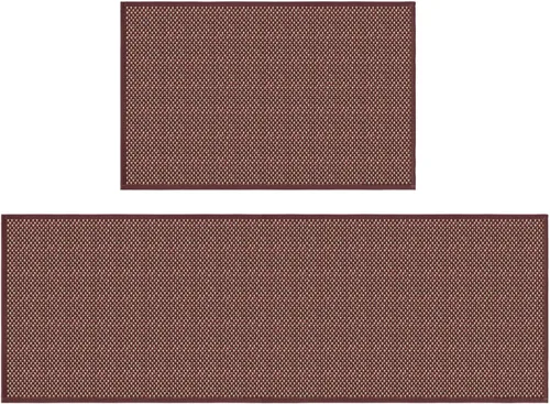 Vista 10 de Artoid Mode Juego de 2 alfombras y tapetes de cocina lavables, de goma antideslizante, absorbentes, para el frente del fregadero, 17 x 29 y 17 x 47