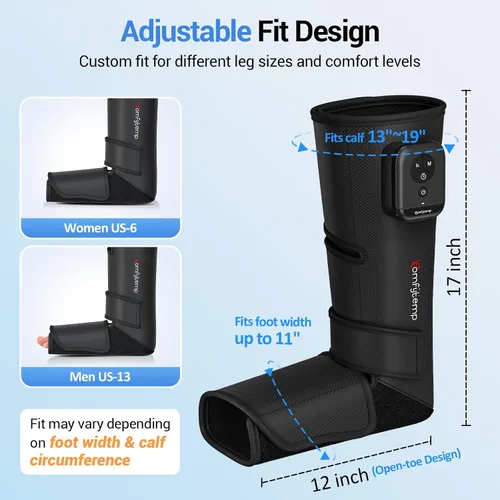 Vista 5 de Comfytemp Masajeador inalámbrico de piernas de compresión de aire