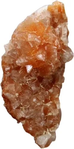 Vista 2 de Minerales Piedras de cristal de apofilita naranja natural Ensayo o cristal Piedras de cristal y cristales Decoración de piedras de cristal de cuarzo