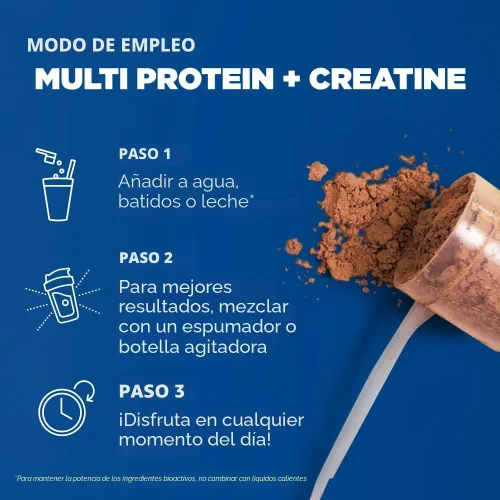 Vista 7 de Ancient Nutrition Multi Proteína + Creatina, Caldo de Huesos, Suero, Choc
