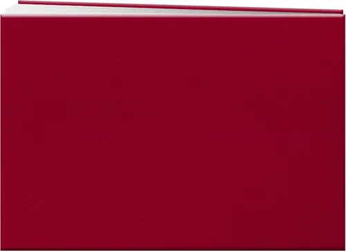 Vista 2 de Pioneer Libro de Memoria con Marco de Tela Frontal Postbound de 5 por 7 Pulgadas, Rojo Manzana