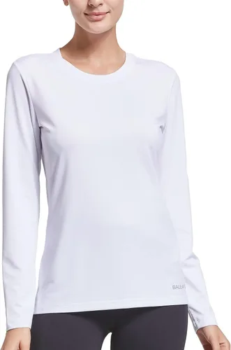 Vista 2 de BALEAF Women's Long Sleeve Running Shirts Workout Tops Athletic Active Quick Dry Soft Lightweight