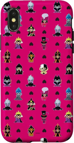 Vista 5 de iPhone 16 Disney Villains Anti-Love Cute Black Heart Valentine’s Day Case