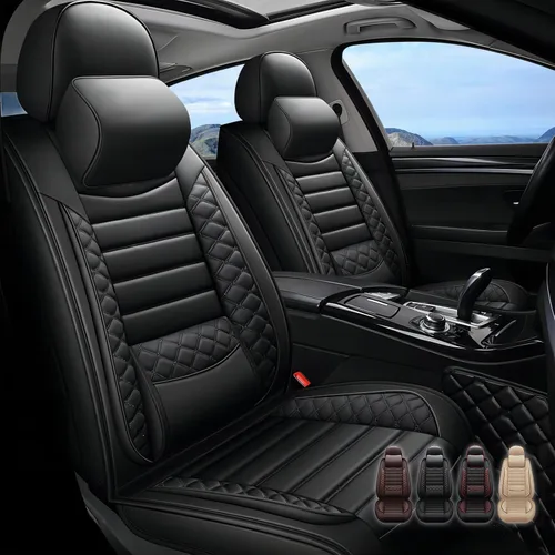 Vista 3 de Funda de asiento de automóvil de 5 asientos para Mazda Mazda2, fundas impermeables y transpirables para asiento de automóvil, compatibles con bolsas