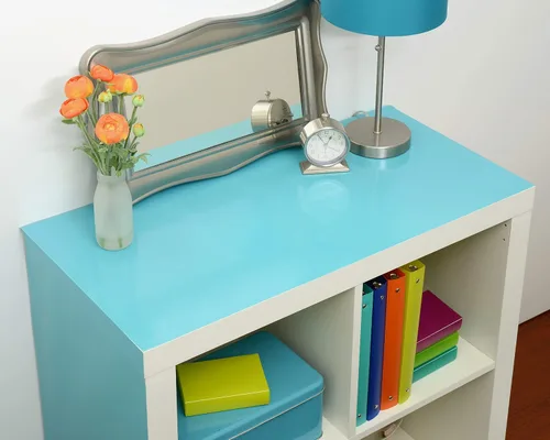 Vista 5 de Con-Tact Brand Cubierta Creativa, Vinilo Autoadhesivo para Estantería, Rollo Multiusos, Fácil de Usar y Aplicar, 18" x 16', Turquesa Verde azulado
