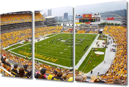 Vista 47 de TUMOVO MetLife Stadium - Decoración de pared de Nueva York, 3 piezas, lienzo, arte de pared para decoración del hogar, juegos de fútbol americano