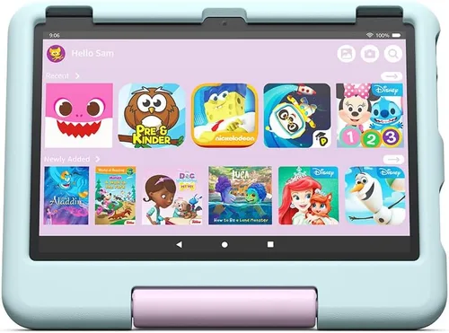 Vista 8 de Estuche para tablet Amazon Fire HD 10 para niños (compatible solo con la tablet de 13.a generación lanzada en 2023) - Azul