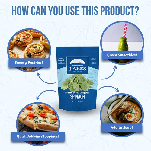 Vista 3 de Thousand Lakes - frutas y verduras congeladas secas – paquetes individuales