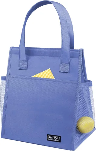 Vista 25 de Bolsa de Almuerzo Aislada para Mujeres, Bolsas de Almuerzo Pequeñas de 6.75L con Múltiples Bolsillos, Bolsa Térmica Reutilizable para Trabajo