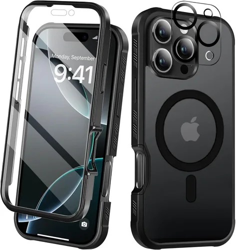Vista 37 de Compatible con iPhone 14 Plus Funda, Protector de Pantalla Integrado, con Protector de Lente de Cámara, [Compatible con MagSafe] Funda de Cuerpo