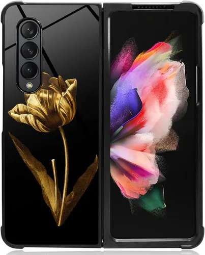Vista 6 de DAIZAG Funda compatible con Samsung Galaxy Z Fold 3 5G, protección completa, a prueba de golpes, antiarañazos, funda de poliuretano termoplástico