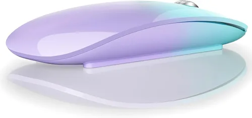 Vista 13 de TENMOS M18 Mouse Bluetooth, mouse inalámbrico recargable USB C, mouse silencioso de triple modo (Bluetooth dual+USB) para computadora, portátil