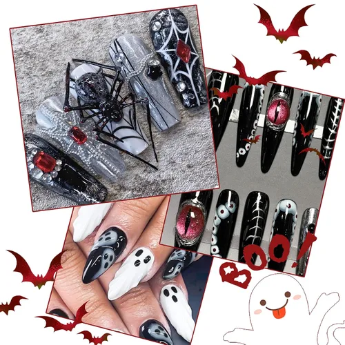 Vista 9 de Creaglam Arte de gel de uñas 3D: 2 piezas de 0.5 fl oz de pegamento de uñas de gel para tallar patrones de decoración - Polvo de uñas cromado