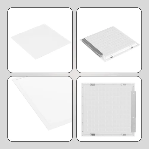 Vista 8 de LEDMyplace - Lámpara de techo LED de pantalla plana de 2 x 2 pulgadas, para oficina, tienda, almacén, 40 W, 5000 lúmenes, 6500 K luz diurna