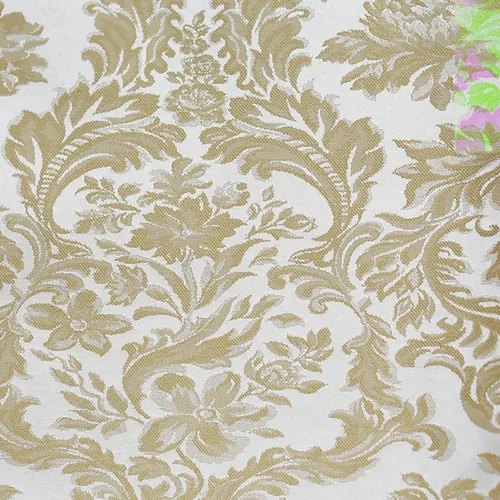 Vista 2 de Ultimate Textile - Paquete de 5 manteles redondos de damasco Miranda de 120 pulgadas - Tejido jacquard, marfil champán crema