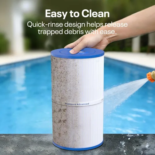 Vista 7 de POOLPURE Filtro de spa C-6430 reemplaza 31489, PWK30, Filbur FC-3915, P/N0969601, 71825, 73178, 73250, 30 pies cuadrados Filtro de spa Hot Spring