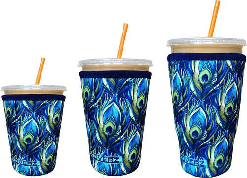 Vista 39 de Funda Koverz para café helado, funda aislante de neopreno para taza, se ajusta a una taza de café de 32 Oz., lavable y reutilizable, accesorios